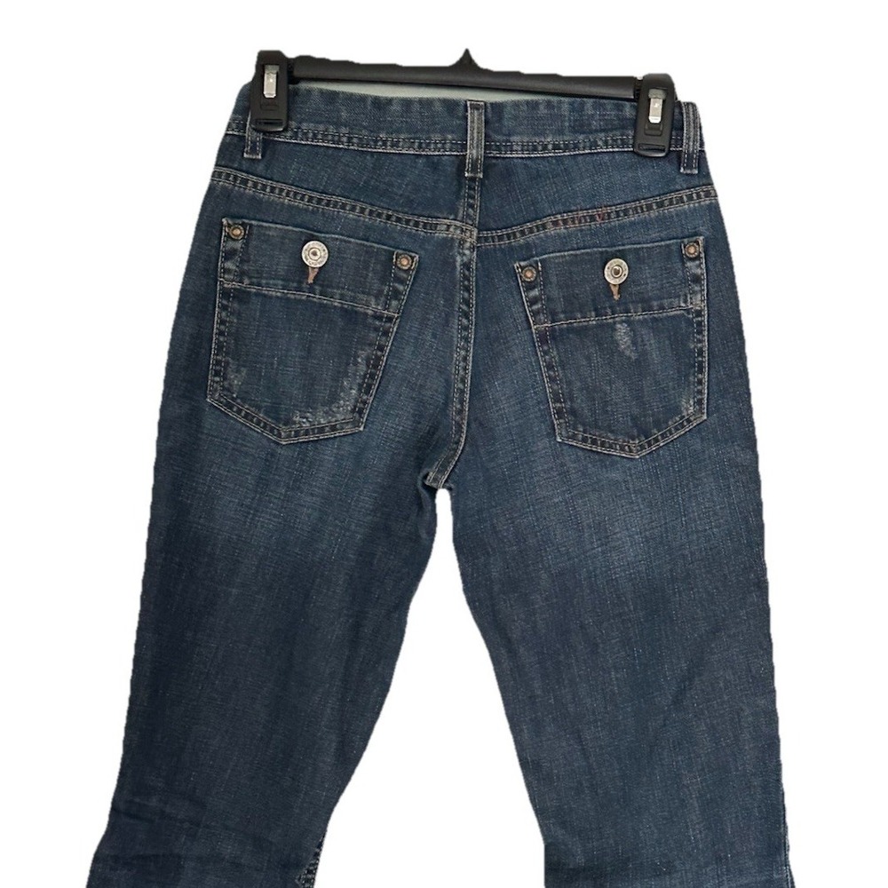 Banana Republic Womens Sz 4 Vintage Y2K Blue Jeans BootCut Low Rise Retro Boho - Picture 6 of 9